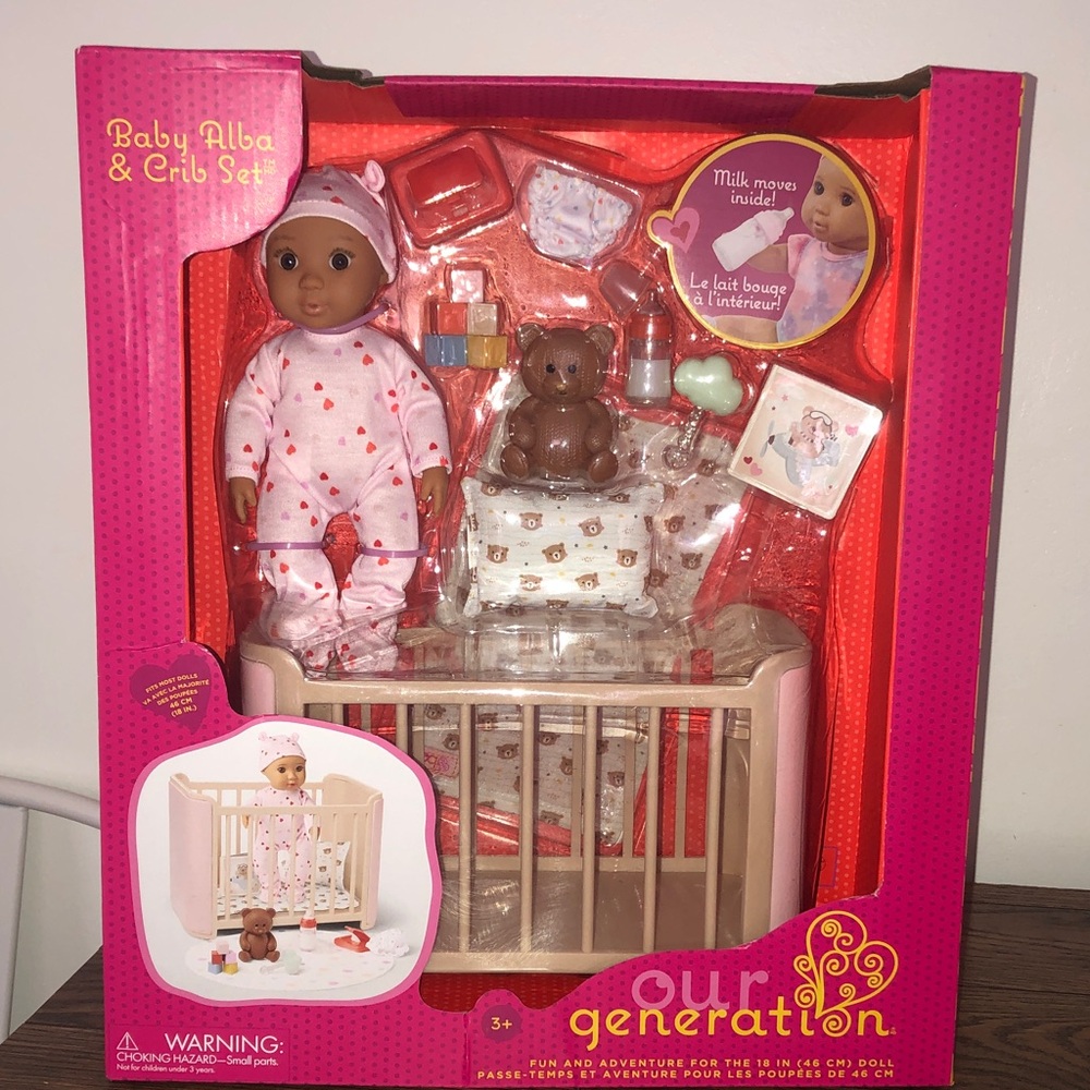 Our generation baby alba crib set